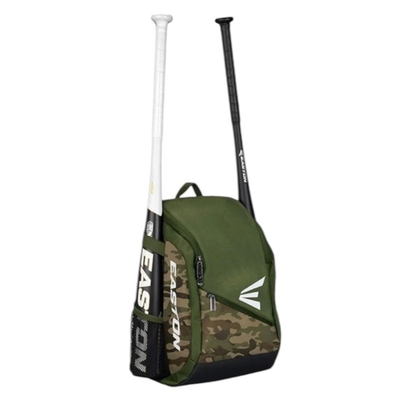 NWT Easton Game Ready Youth Green Camo Baseball Equipment Backpack Bag - Picture 11 of 11